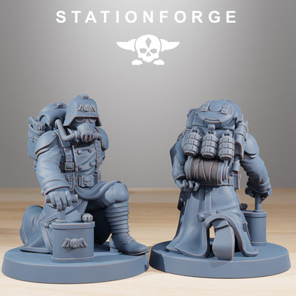 GrimGuard Acolytes, Death Korps Proxy, Sci-Fi Wargames Miniatures by STATIONFORGE