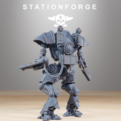 Scavenger Armageddon, Modular Sci-Fi Titanic Warbot by STATIONFORGE, Grimdark Wargames Proxy