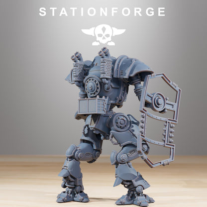 Scavenger Armageddon, Modular Sci-Fi Titanic Warbot by STATIONFORGE, Grimdark Wargames Proxy