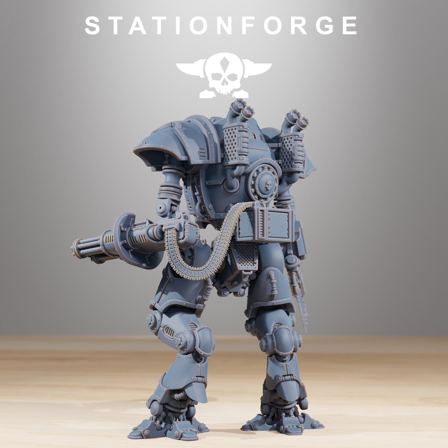 Scavenger Armageddon, Modular Sci-Fi Titanic Warbot by STATIONFORGE, Grimdark Wargames Proxy