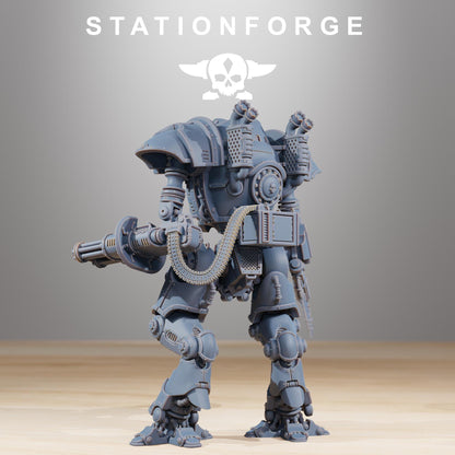Scavenger Armageddon, Modular Sci-Fi Titanic Warbot by STATIONFORGE, Grimdark Wargames Proxy