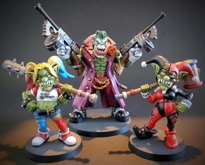 Orkaz Mobsta, Space-Faring Orkish Menace Sculpted by STATIONFORGE, Grimdark Compatible, Sci-Fi Wargame Scale