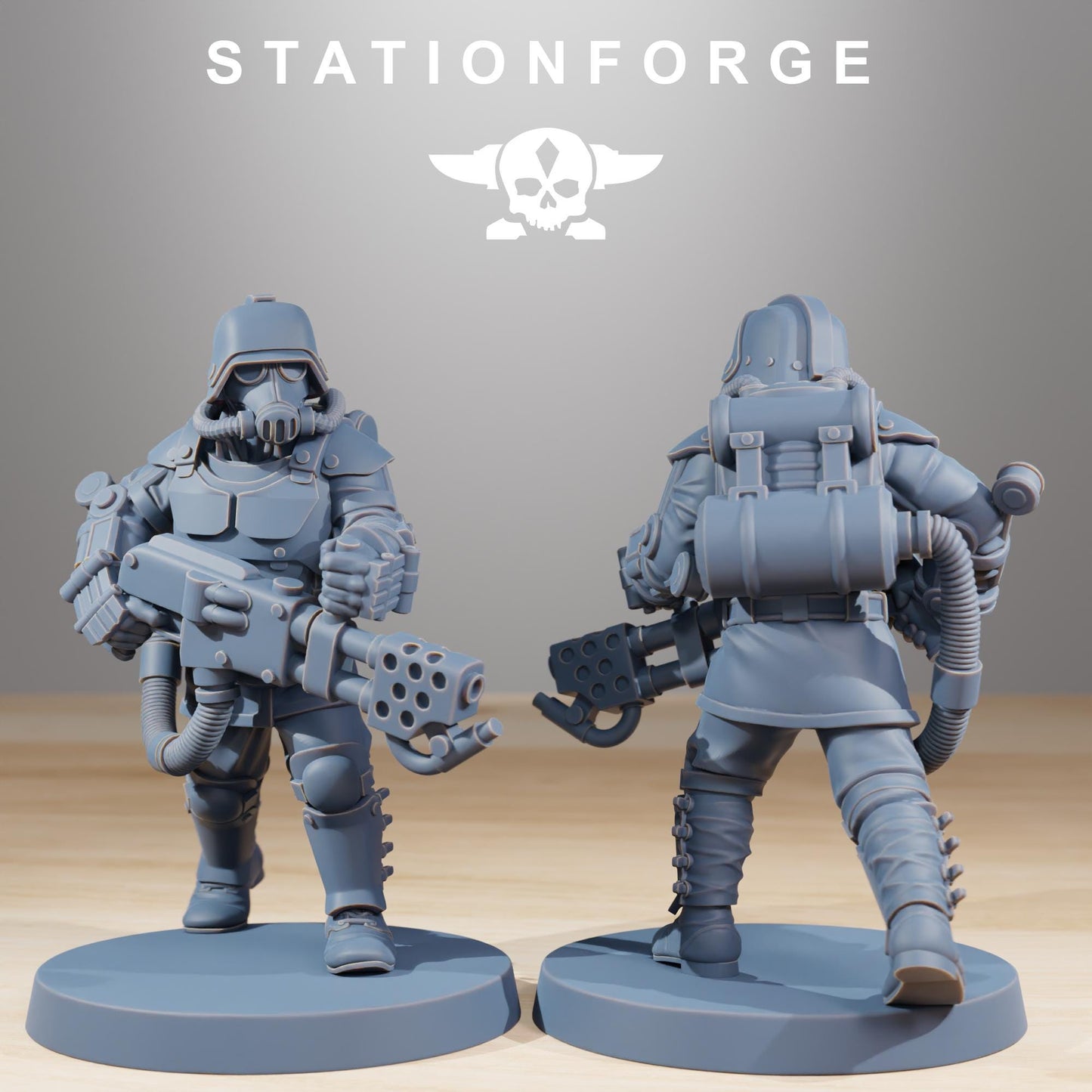 Grimguard Commandos, Death Korps Proxy, Sci-Fi Wargames Miniatures by STATIONFORGE