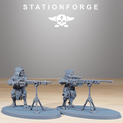 Scavenger Rangers Builder Kit, Space Techno-bots, modular Sci-Fi warriors by STATIONFORGE, Sci-Fi Wargames Cyber-themed Grimdark miniatures