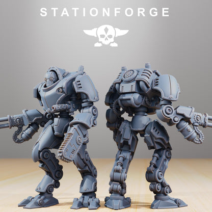 Scavenger Bracers, Modular Sci-Fi Titanic Warbot by STATIONFORGE, Grimdark Wargames Proxy
