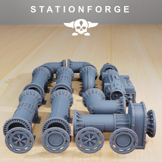 Industrial Terrain by STATIONFORGE,  Trench Warfare Terrain, Perfect for Wargames