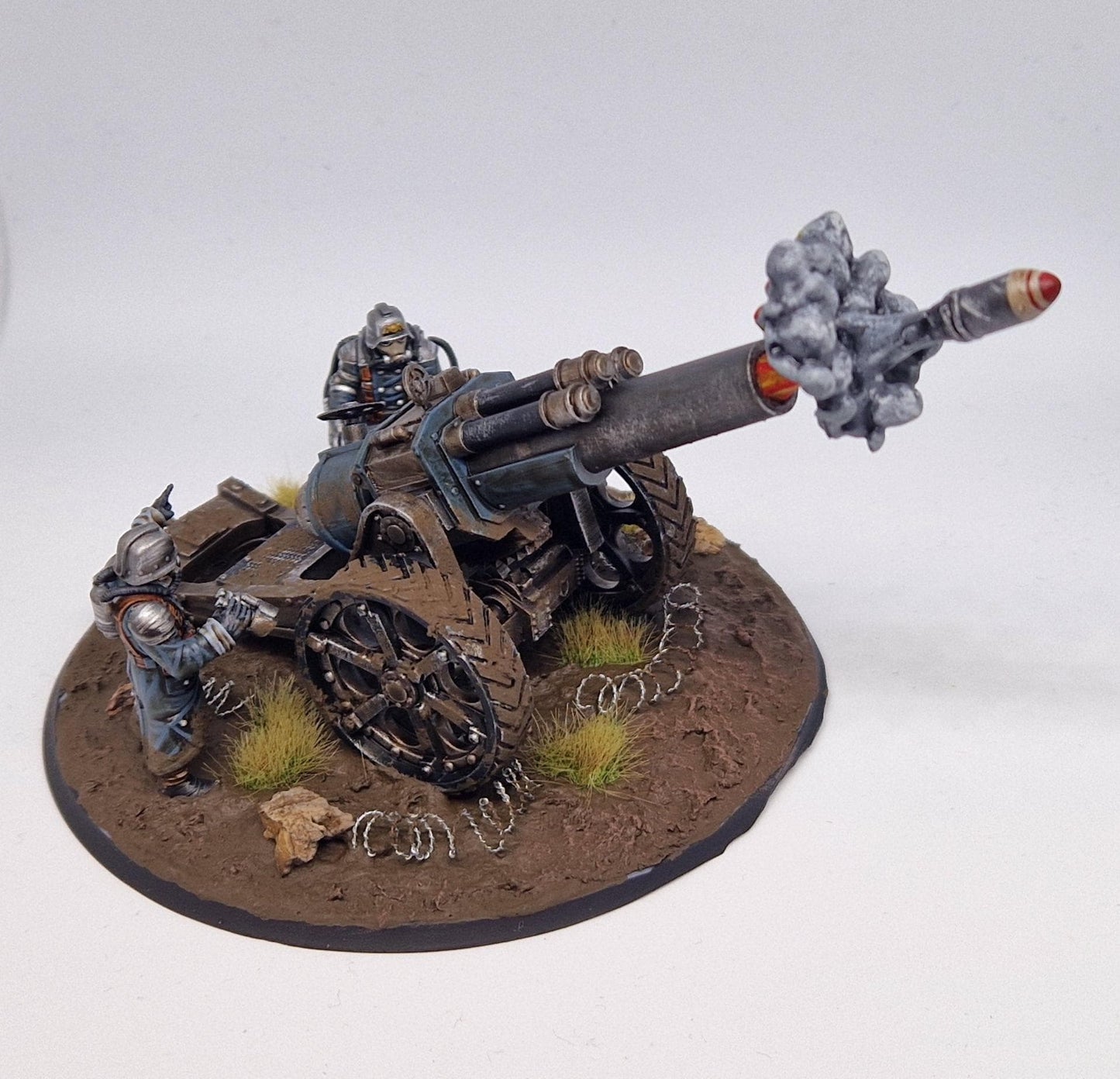 GrimGuard Light Artillery, Modular Sci-Fi Artillery by STATIONFORGE, Sci-fi Wargames Proxy, Imperial Guard Army Artillery Proxy