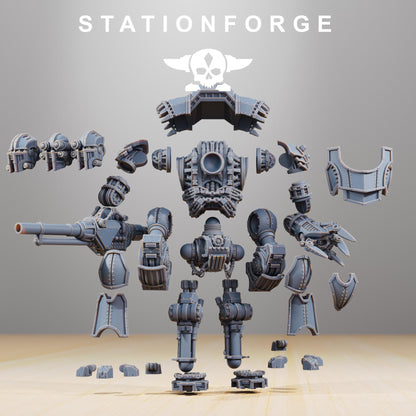 Scavenger Defender Mk1, Modular Sci-Fi Titanic Warbot by STATIONFORGE, Grimdark Wargames Proxy