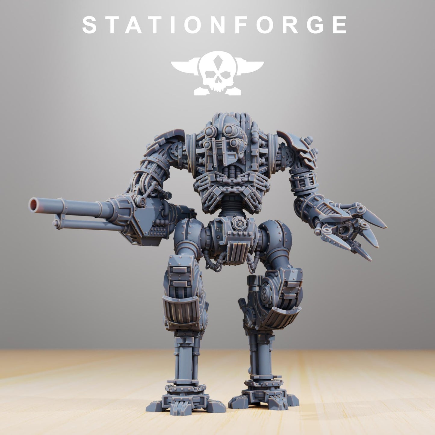 Scavenger Defender Mk1, Modular Sci-Fi Titanic Warbot by STATIONFORGE, Grimdark Wargames Proxy