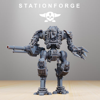 Scavenger Defender Mk1, Modular Sci-Fi Titanic Warbot by STATIONFORGE, Grimdark Wargames Proxy