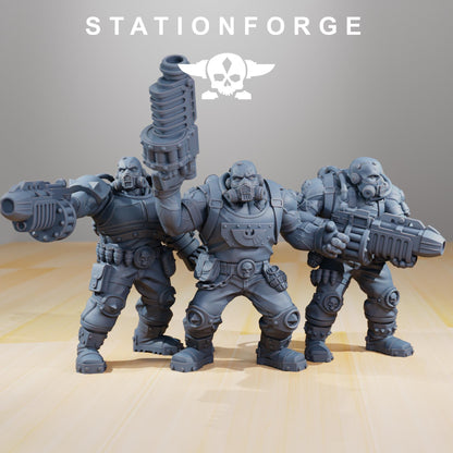 RoyalGuard - Guerrillas, Imperial Guard Proxy, Sci-Fi Wargames Miniatures by STATIONFORGE