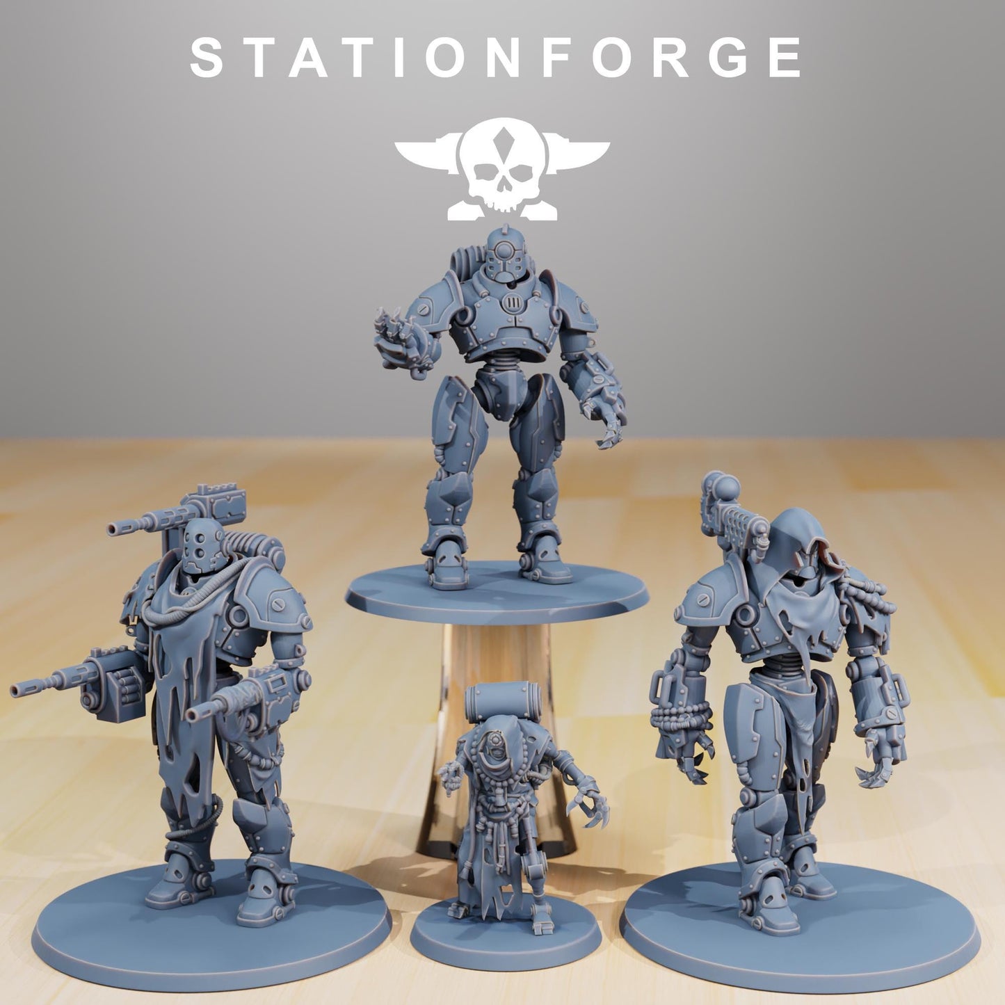 Scavenger Droitex Mk2, Mechanical Robot Infantry, Sci-Fi Wargames Miniatures by STATIONFORGE