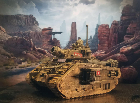 GrimGuard - Battle Tank - GrimGuard Main Battle Tank, Sci-Fi Space Guard Soldiers by STATIONFORGE