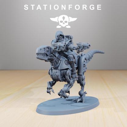 Scavenger Riders, Space Techno-bots, modular Sci-Fi warriors by STATIONFORGE, Sci-Fi Wargames Cyber-themed Grimdark miniatures
