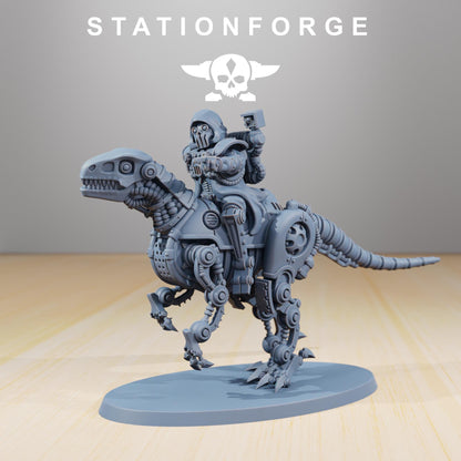 Scavenger Riders, Space Techno-bots, modular Sci-Fi warriors by STATIONFORGE, Sci-Fi Wargames Cyber-themed Grimdark miniatures