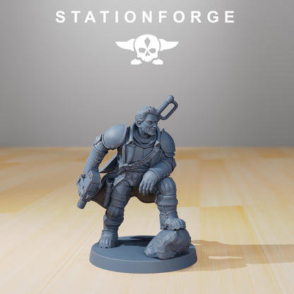 Vaskar Colonel Mikhail, Death Korps Proxy, Sci-Fi Wargames Miniatures by STATIONFORGE