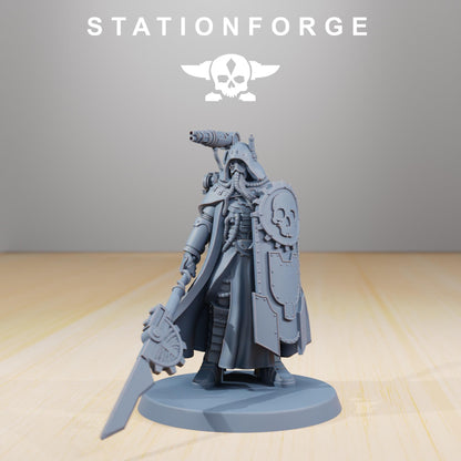 Scavenger Legionnaire, Space Techno-bots, modular Sci-Fi warriors by STATIONFORGE, Sci-Fi Wargames Cyber-themed Grimdark miniatures
