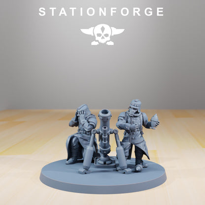 GrimGuard - Decimators, Heavy Weapons Team,  Imperial Guard Miniatures by STATIONFORGE