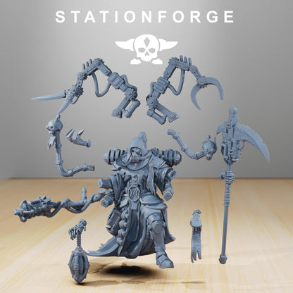 Scavenger Seeker, Space Techno-bots, modular Sci-Fi warriors by STATIONFORGE, Sci-Fi Wargames Cyber-themed Grimdark miniatures
