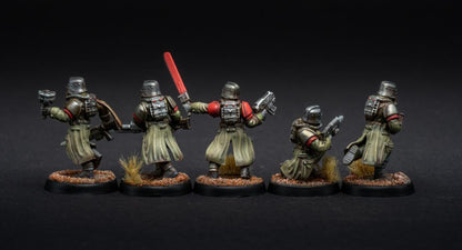GrimGuard - Trench Runners, Death Korps Proxy, Sci-Fi Wargames Miniatures by STATIONFORGE
