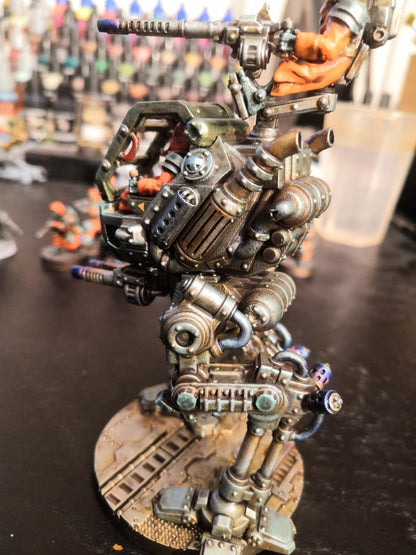 Scavenger Scout Walker, Space Techno-bots, modular Sci-Fi warriors by STATIONFORGE, Sci-Fi Wargames Cyber-themed Grimdark miniatures