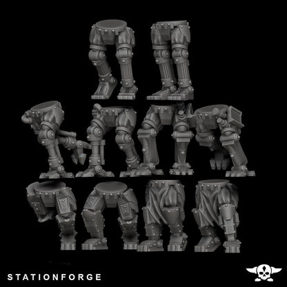 Scavenger Frontliners, Space Techno-bots, modular Sci-Fi warriors by STATIONFORGE, Sci-Fi Wargames Cyber-themed Grimdark miniatures