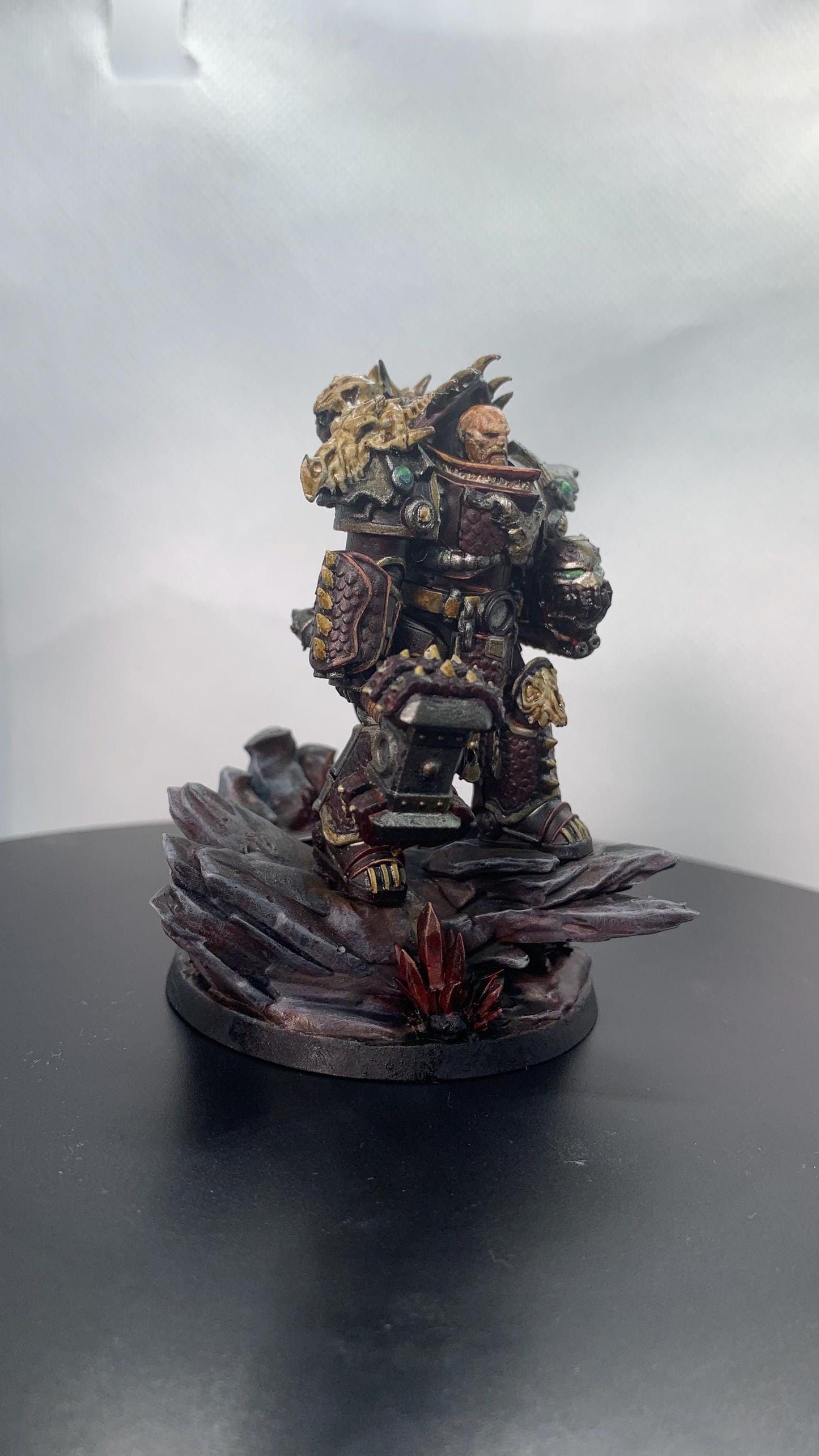 Prime Leader Of The Dragon Knights, Modular Sci-Fi Marine warriors by STATIONFORGE, Grimdark Wargames Proxy