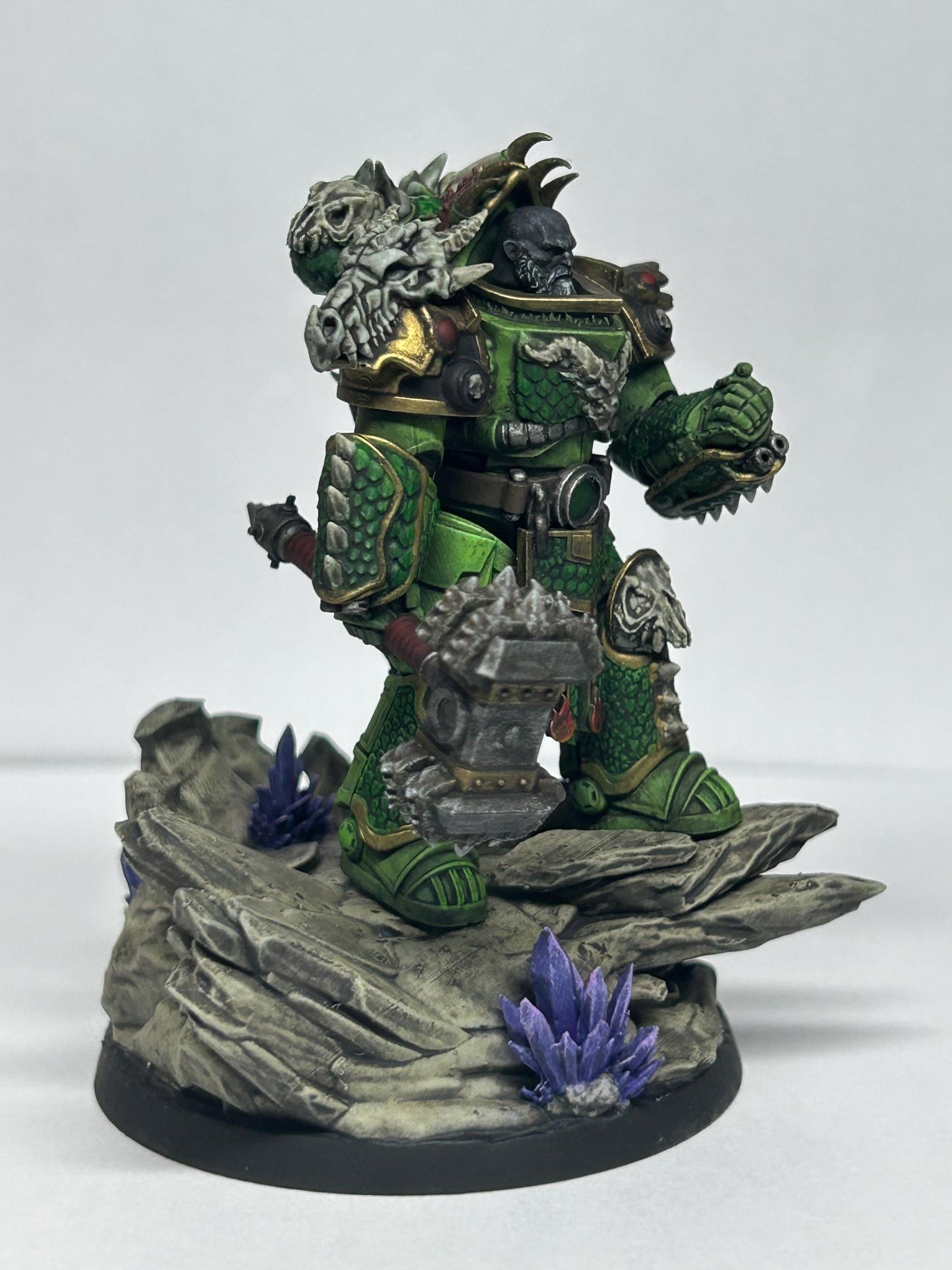 Prime Leader Of The Dragon Knights, Modular Sci-Fi Marine warriors by STATIONFORGE, Grimdark Wargames Proxy