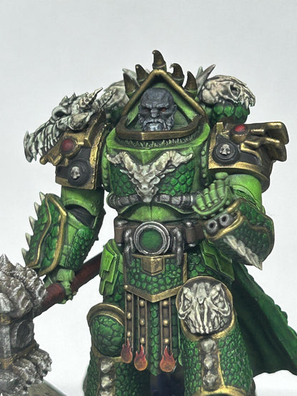 Prime Leader Of The Dragon Knights, Modular Sci-Fi Marine warriors by STATIONFORGE, Grimdark Wargames Proxy