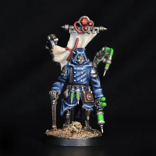 Scavenger Repair Doc, Space Techno-bots, modular Sci-Fi warriors by STATIONFORGE, Sci-Fi Wargames Cyber-themed Grimdark miniatures