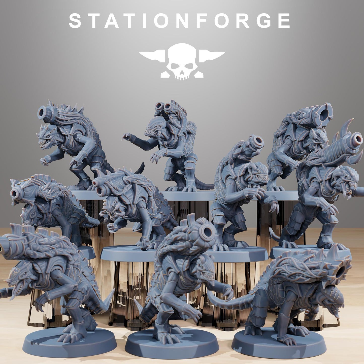 Xenarid Mortars - Xenarid Alien Bugs -  Sci-Fi Grimdark Bug aliens by STATIONFORGE