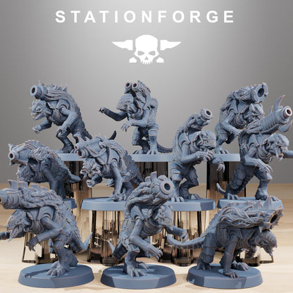 Xenarid Mortars - Xenarid Alien Bugs -  Sci-Fi Grimdark Bug aliens by STATIONFORGE