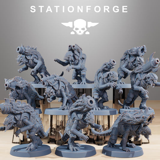 Xenarid Mortars - Xenarid Alien Bugs -  Sci-Fi Grimdark Bug aliens by STATIONFORGE