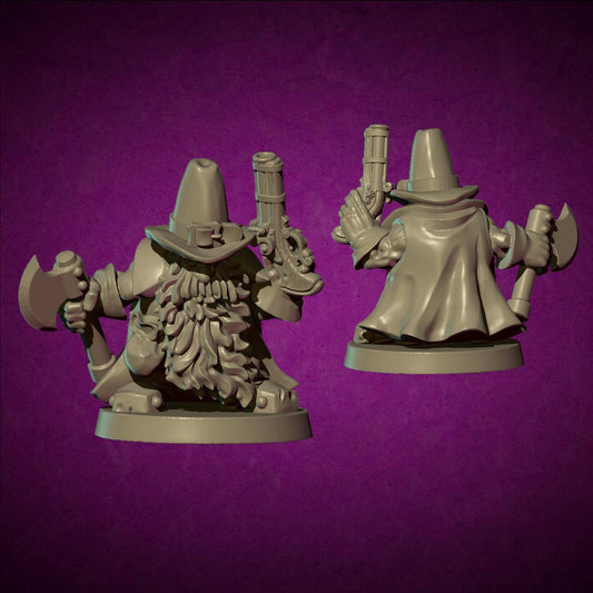 Dwarf witch hunter, Fantasy Skirmish Miniatures by MoM Miniatures, perfect for Fantasy Wargames and RPGs