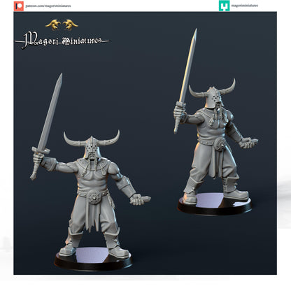Norse Explorers, Fantasy Skirmish Miniatures by Magori Miniatures, perfect for Fantasy Wargames and RPGs