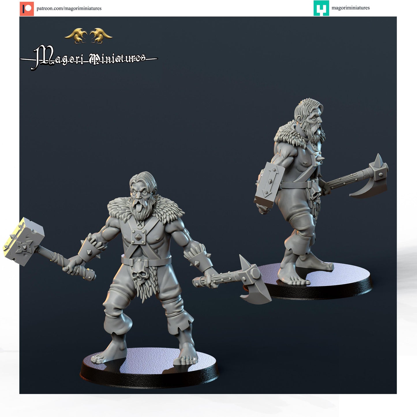 Norse Explorers, Fantasy Skirmish Miniatures by Magori Miniatures, perfect for Fantasy Wargames and RPGs