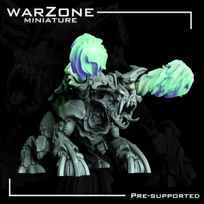 Space Bugs - Exospitter, Heretic Daemon Tank Sculpted by WarZone Miniature, Scaled for Sci-Fi Miniature Wargames