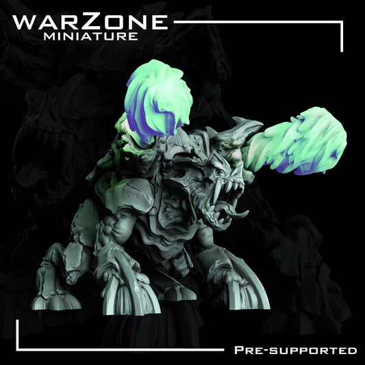 Space Bugs - Exospitter, Heretic Daemon Tank Sculpted by WarZone Miniature, Scaled for Sci-Fi Miniature Wargames