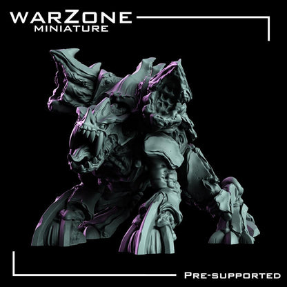 Space Bugs - Exospitter, Heretic Daemon Tank Sculpted by WarZone Miniature, Scaled for Sci-Fi Miniature Wargames