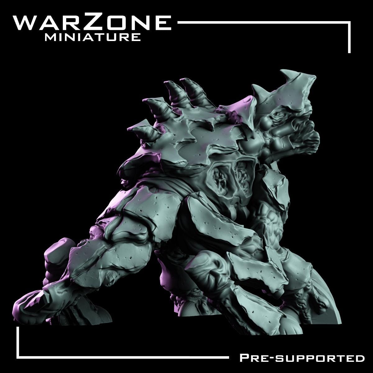 Space Bugs - Exospitter, Heretic Daemon Tank Sculpted by WarZone Miniature, Scaled for Sci-Fi Miniature Wargames