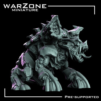 Space Bugs - Exospitter, Heretic Daemon Tank Sculpted by WarZone Miniature, Scaled for Sci-Fi Miniature Wargames