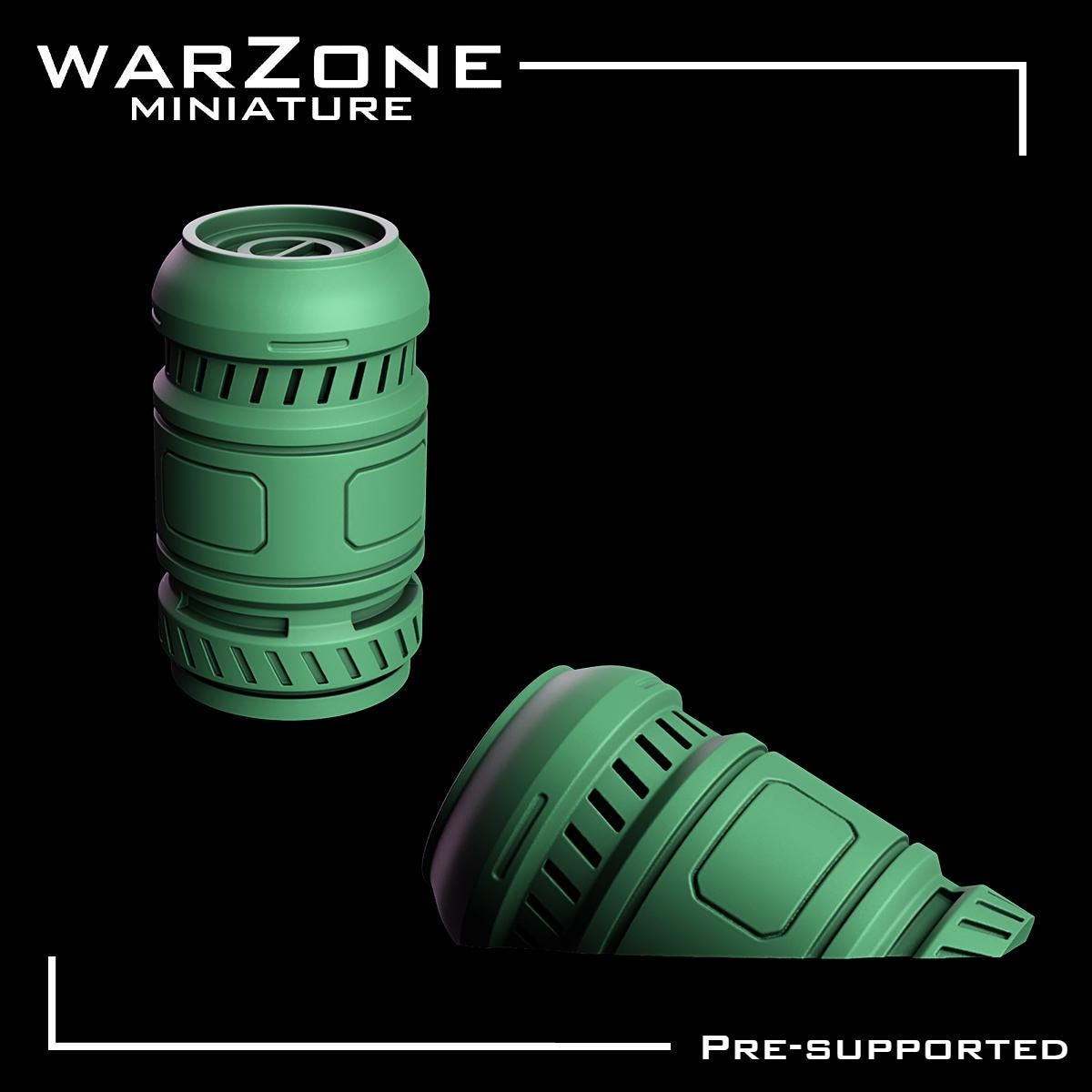 Sci-fi Barrels / Barrels Vol. 01, Grimdark Conversion Parts and Basing Materials Sculpted by WarZone Miniature