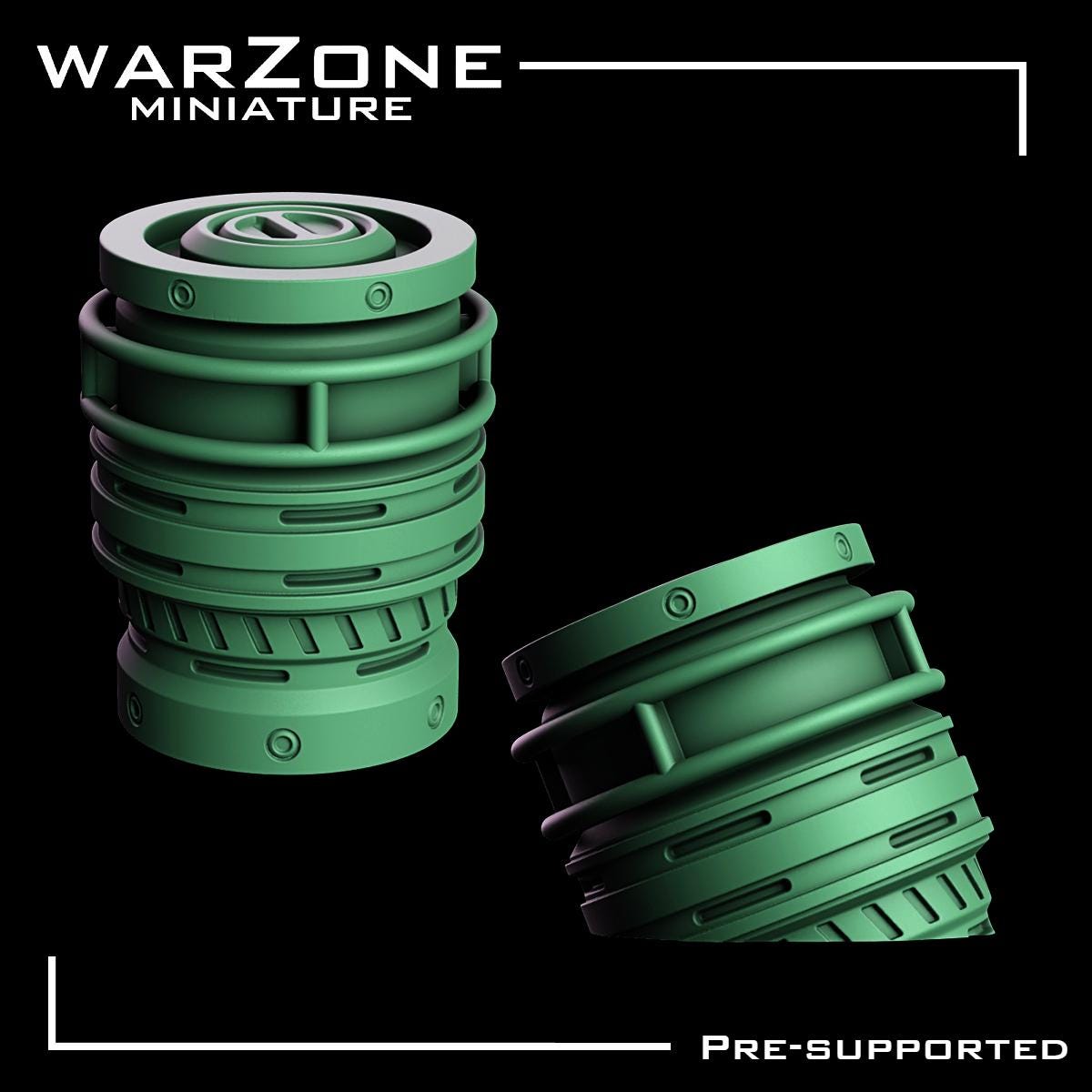 Sci-fi Barrels / Barrels Vol. 01, Grimdark Conversion Parts and Basing Materials Sculpted by WarZone Miniature