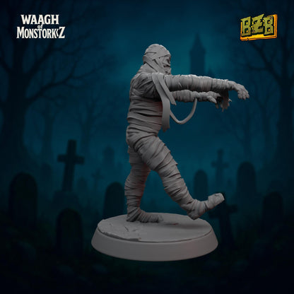 Da Mummork, Halloween Monster Orks, Movie-inspired Orkish Menace Sculpted by Big Zkreen Boyz, Grimdark Compatible for Sci-Fi Wargames