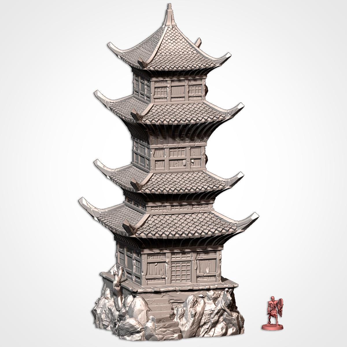 ORIENTAL BUILDINGS Modular Wargaming Ancient World Terrain by Txarli Factory for Tabletop Wargames