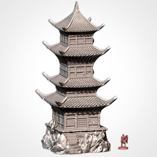 ORIENTAL BUILDINGS Modular Wargaming Ancient World Terrain by Txarli Factory for Tabletop Wargames