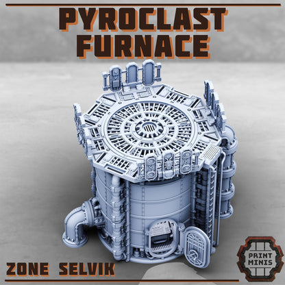 Pyroclast Furnace - Zone Selvik - Sci-Fi Space Industrial Terrain by Print Minis