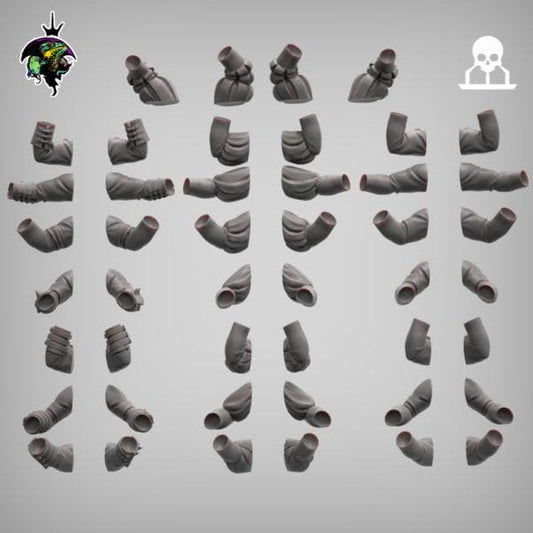 Modular Mercenary Bits, Weapon packs, Heads, Torsos and Legs. Fantasy Miniatures by Reptilian Overlords, perfect for Fantasy Wargames