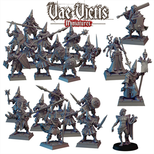 Ruined City Cultists,Fantasy Miniatures by Vae Victis, perfect for Fantasy Wargames and RPGs
