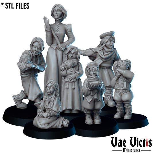 The Orphanage, Adventurers, Civilians and Mercenaries by Vae Victis, perfect for Fantasy Wargames and Tabletop RPGs